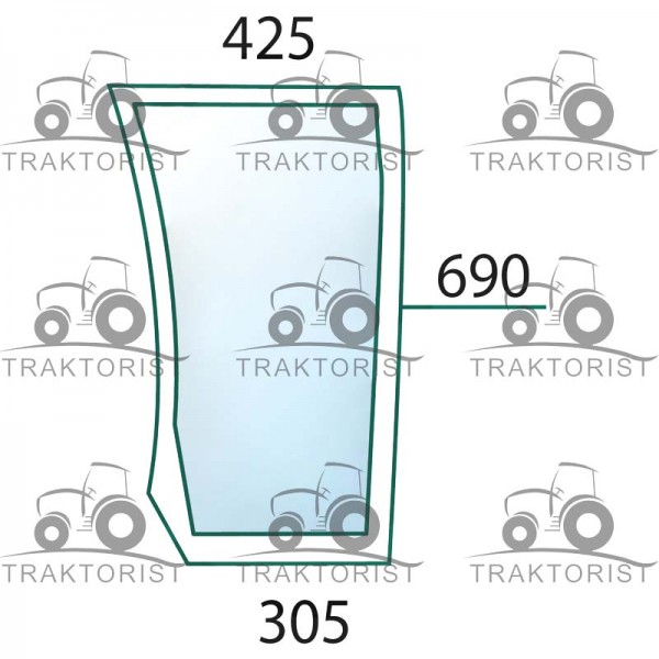 Teilscheibe unten rechts für Deutz